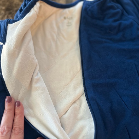 Kyte Baby Bamboo Sleep Sack L 1.0 TOG Blue White Toddler 2T Soft Luxury - Picture 3 of 10